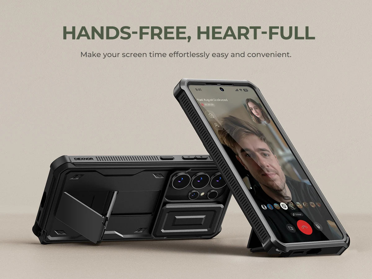 For Samsung Galaxy S26/S26 Plus/S26 Ultra 2026Case Full Body Shockproof Camera Cover &Built-in Screen Protector Kickstand