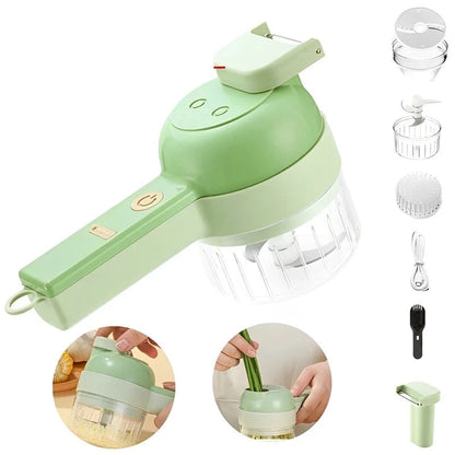 Electric 40W Vegetable Cutter Multifunction Food Chopper Slicer Masher Wireless Garlic Crusher Grinder Kitchen Gadgets