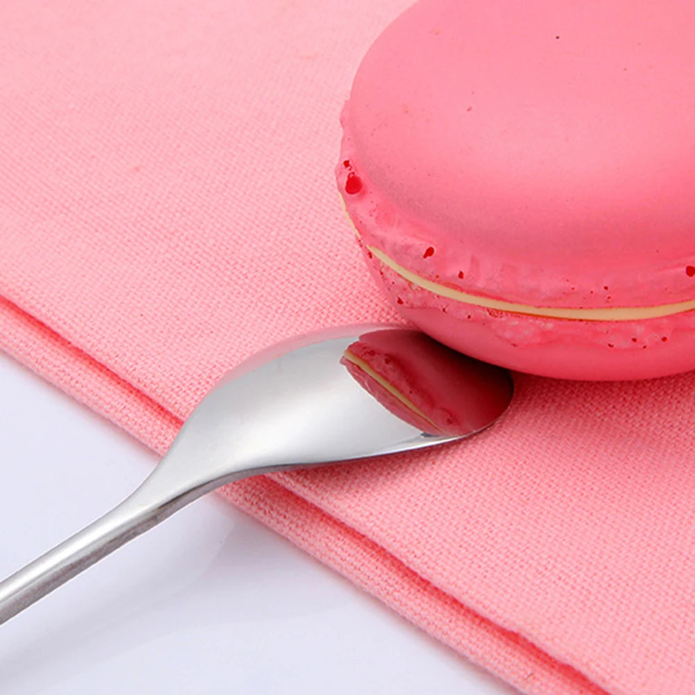 Nordic Dessert Spoon Elk Stainless Steel Coffee Spoons Stirring Tablespoon Little Deer Shape Christmas Tableware New Year Gift