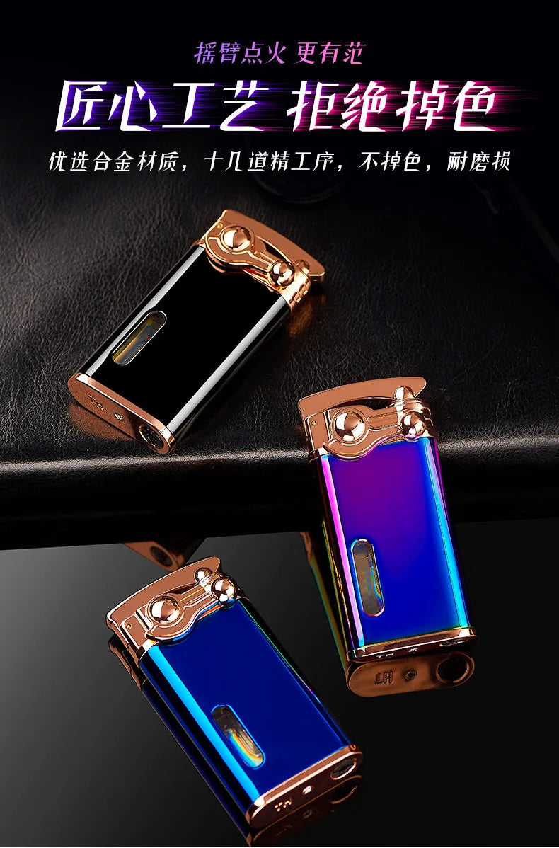 Gas Electronic Dual-Use Lighter, Intelligent Digital Display Machine Core, High-Grade Metal Lighter, Cigarette Accessories, New