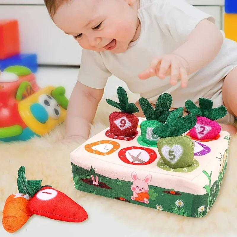 Toys 0 12 Month Tissue Box Pull Out Radish Toy Games s Fine Motor Skills Toys Montessori Early Learning Sensory Toy