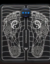 Electric Foot Massager Pad With Remote Control of Foot Massage Pads USB Charging Portable Foldable Massage Mat