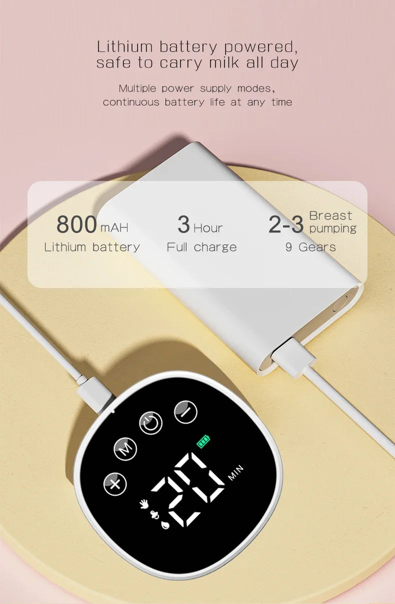 Bilateral Hands-free Wearable Breast Pump Electric Fully Automatic Integrated Breast Pump Portable Breast Pump  Breast Feeding