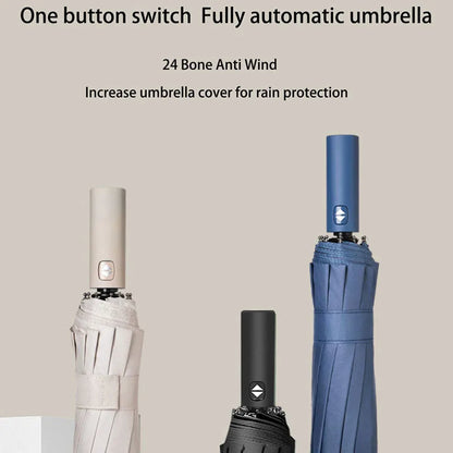 Reinforced 24-Bone Umbrella, Men's Business Strong And Durable Wind-resistant Umbrella, Anti-UV Sunscreen Umbrella