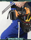 1Pcs Drill Holster W/Multiple Tool Loops and Angled Design To Evenly Balance Weight on Belt Portable Multifunctional Toolkit
