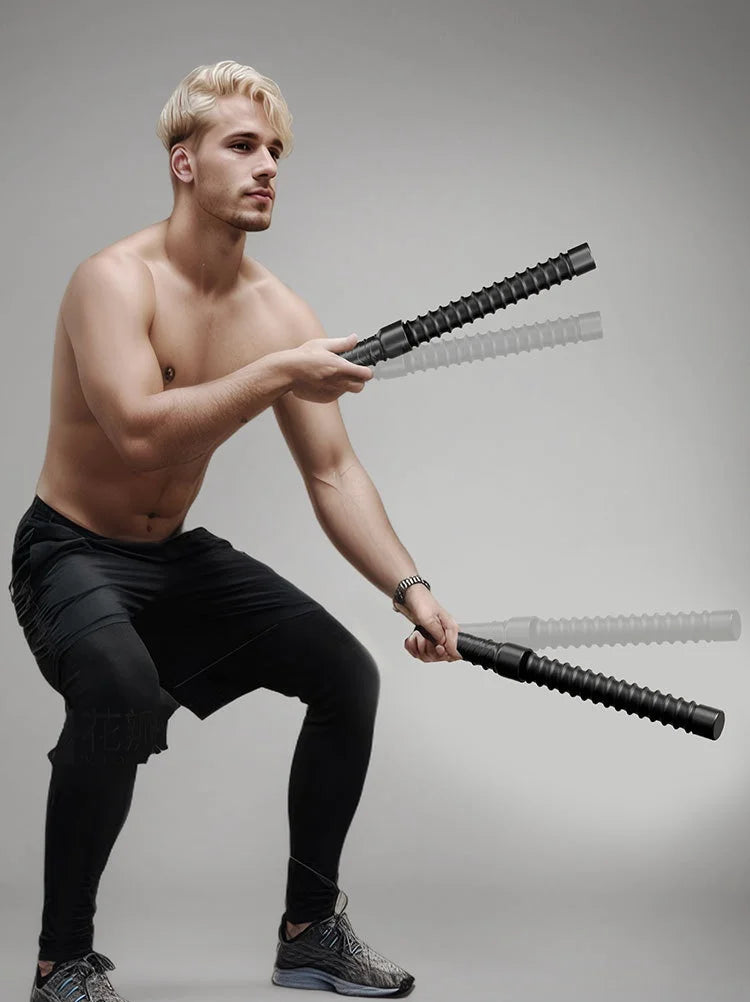 2pcs Fitness Strength Training Fitness Throwing Rope Physical Spring Elastic Crude Training Battle Rope Exercise Gym Equipment