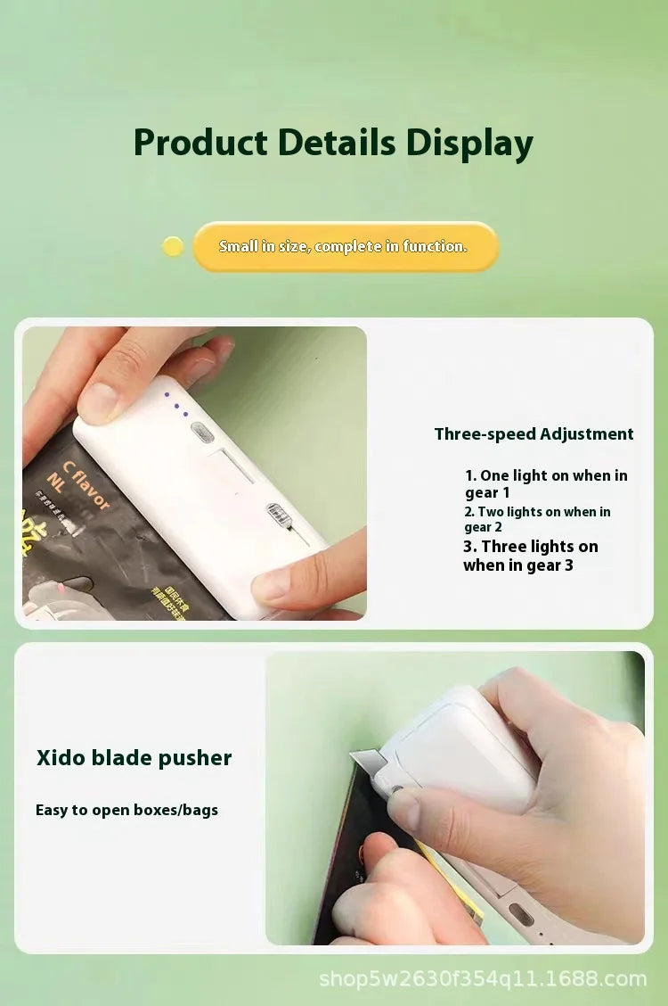Mini Rechargeable Heat Bag Sealer – Portable Handheld Plastic Bag Sealing Machine for Food Storage & Packaging