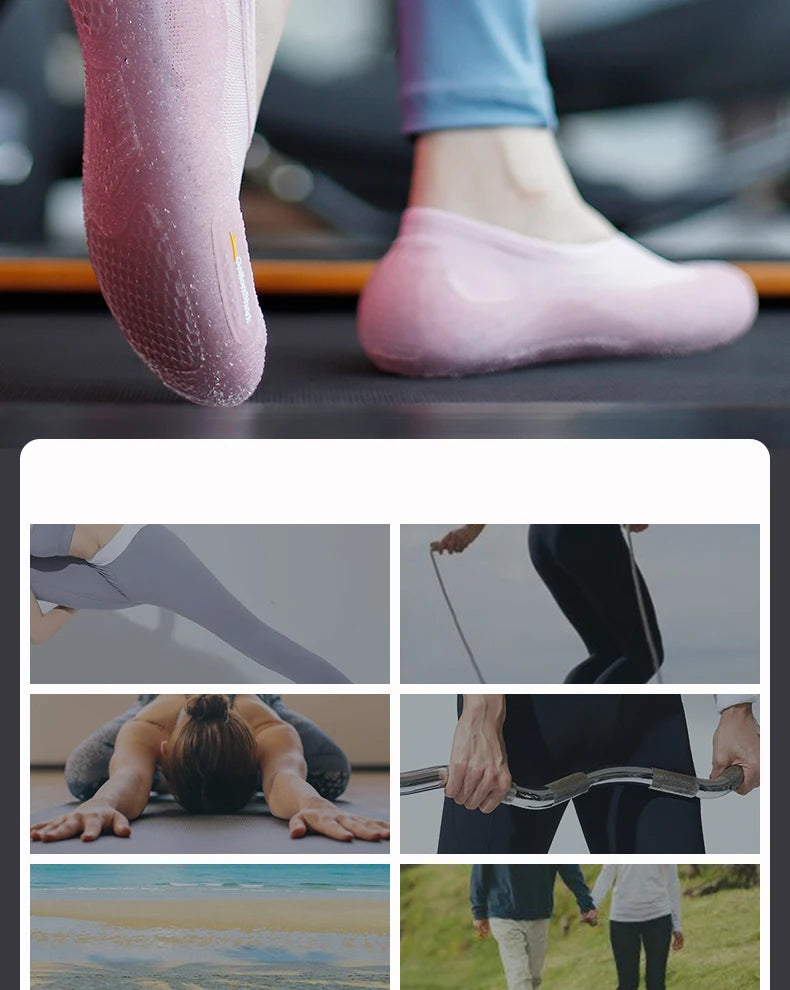 Silent Indoor Gym Yoga Jump Rope Dance Anti slip Shock Absorbent Soft Bottom Lightweight Breathable Sports Shoes