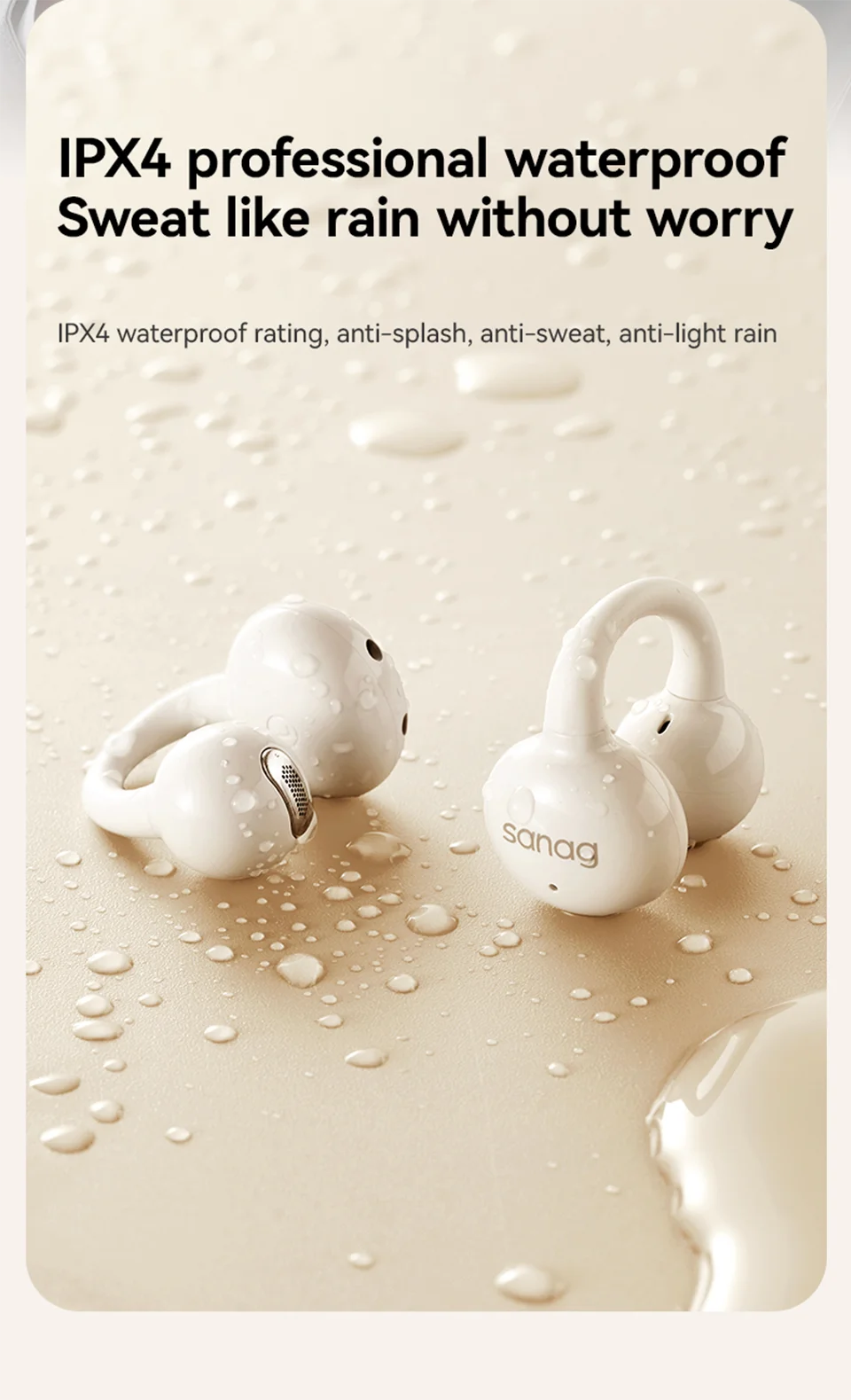 Z60S Ear Clip Earphones Wireless Audífonos Bluetooth Headphones APP Touch Control Sports Flash-sale Chioce Headset