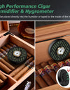 Cigar Humidifier Cigar Humidors Humidifier Round Cigar Humidier Cigar Hygrometer Combo for Cigar Box Keep Cigars Fresh