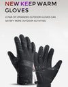 3M Winter Cycling Skiing Waterproof Gloves Black Warm Touchscreen Motorcycle Gloves Men Outdoor Scooter Riding Bike Gloves