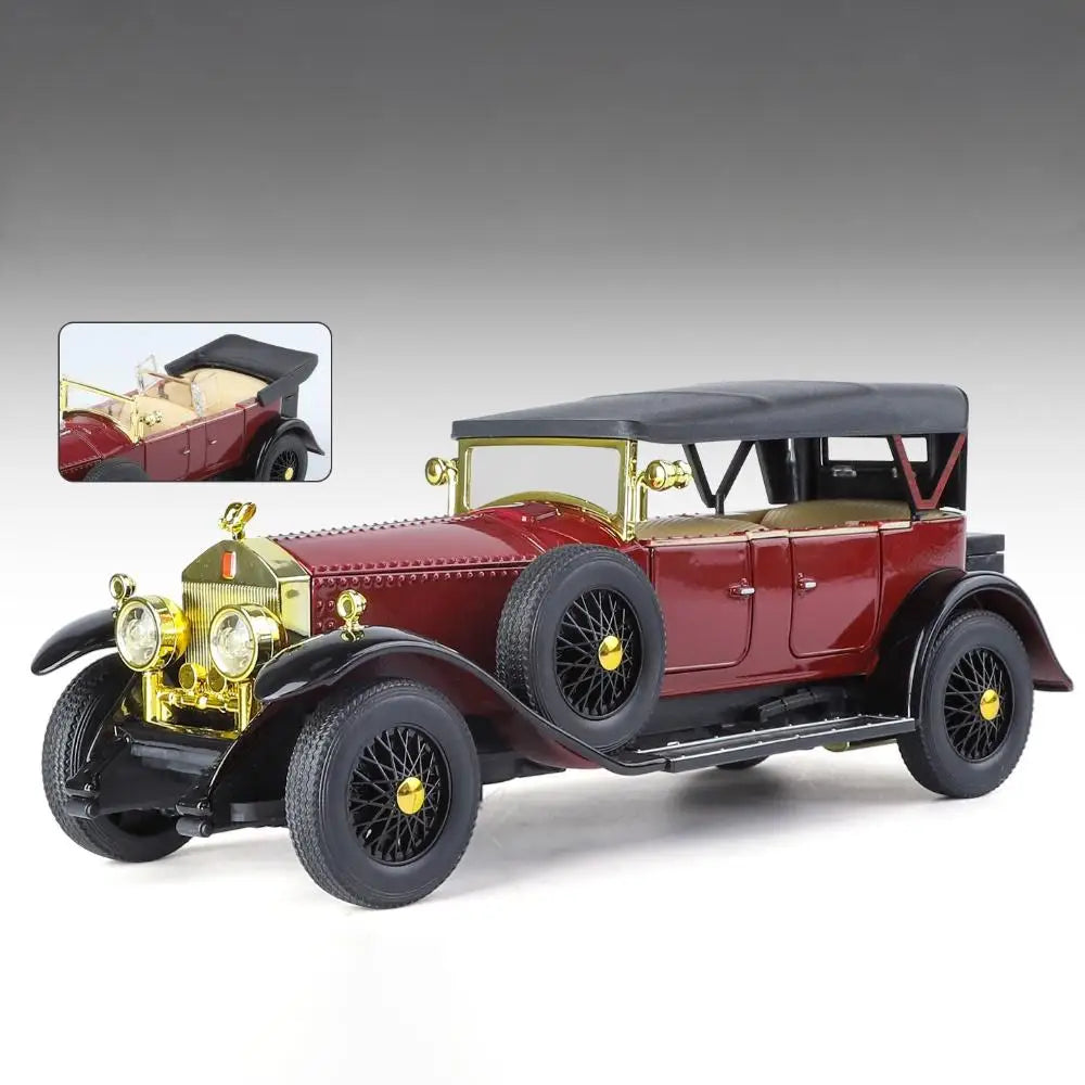 1:24 Rolls Royce Phantom I 1925 Luxury Classic Retro Sedan Alloy Diecast Model Car Home Trendy Toys Ornaments Birthday Present