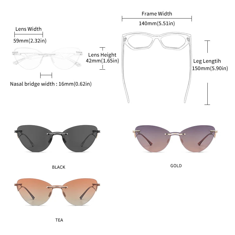 2 in 1 Butterfly Polarized UV400 Anti Blue Light Sunglasses for Women Multifunctional Eyewear