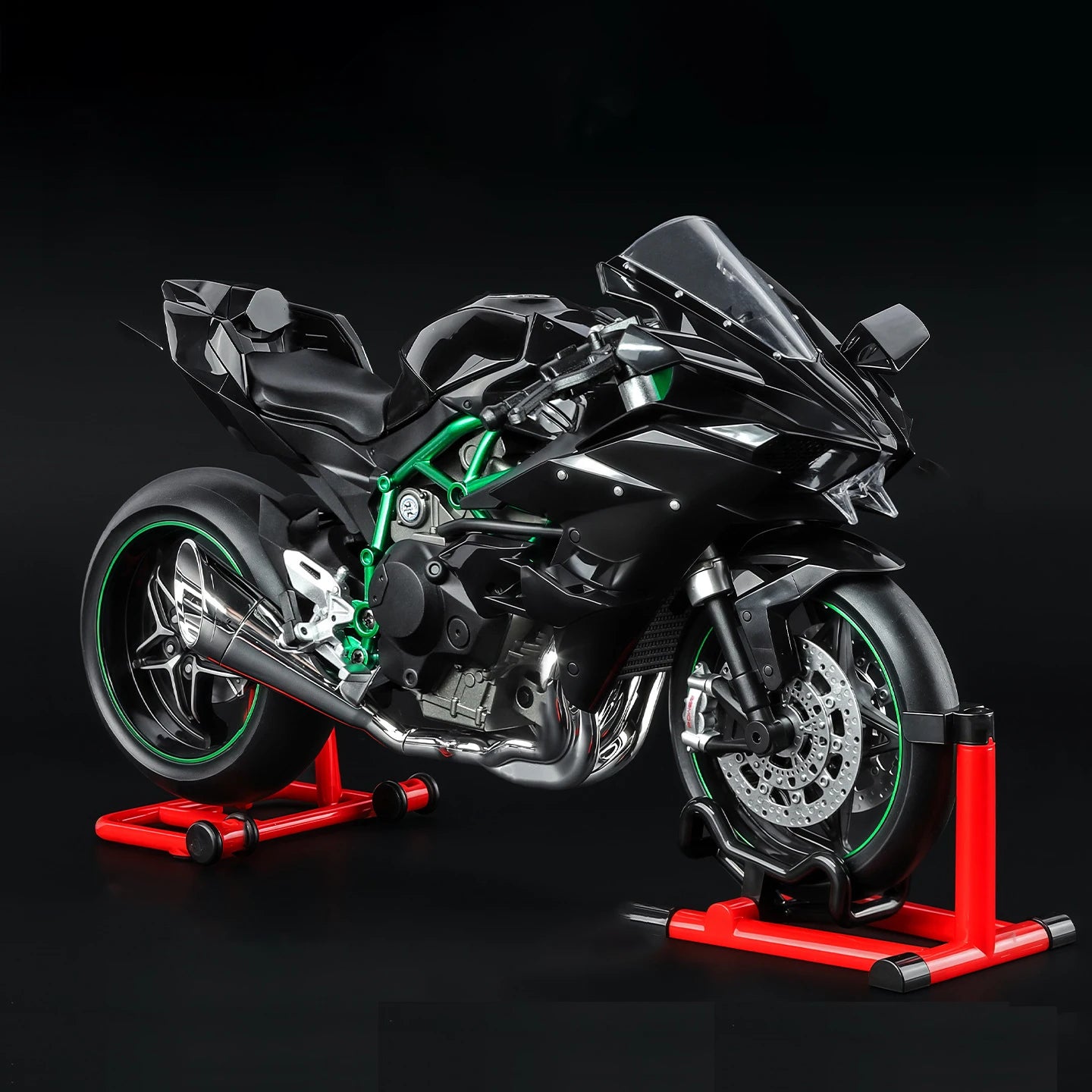 1:9 1199 Panigale H2R Ninja With Spray Alloy Motorcycle Model Toy Vehicle Collection Sound and Light Off Road Autocycle Toys Car