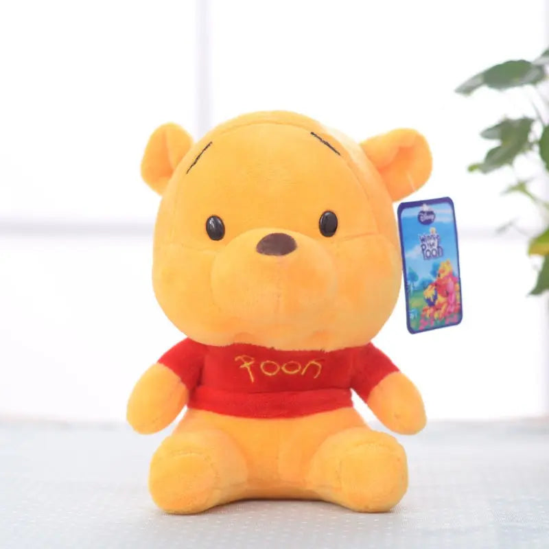 Cartoon Plush Pin Winnie The Pooh Mickey Minnie Tigger Piggy Short Stuffed Animal Doll Doll Toy 's Holiday Gift