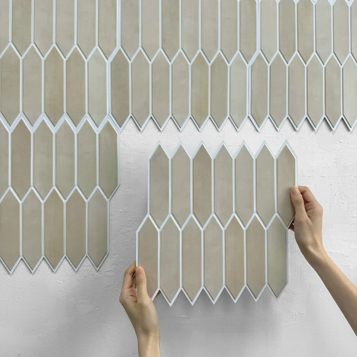 10pcs Decorative 3D Wall Panel Peel and Stick Tile Sticker Self Adhesive Kitchen Tile Backsplash Bathroom Wall Sticker 30x30cm