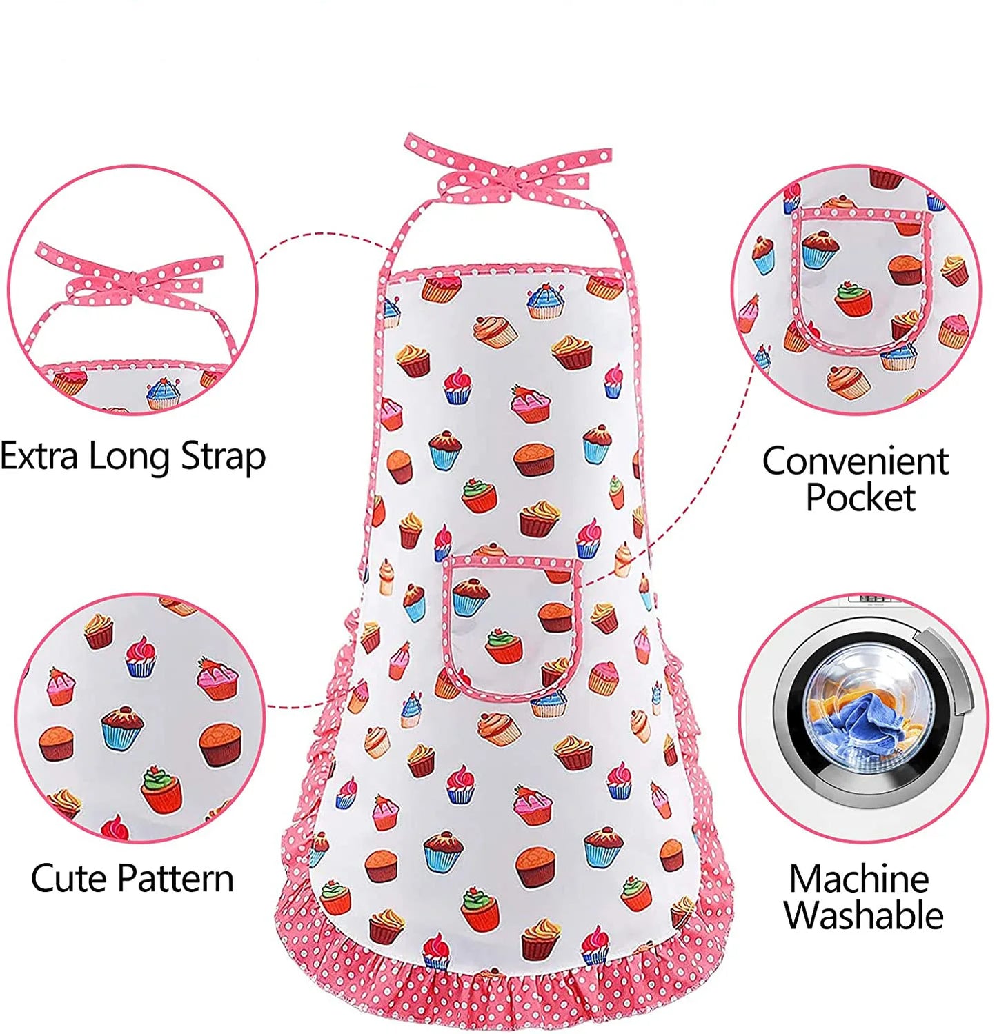 Apron for Little Girls 4/11Pcs Kids Kitchen Cooking Baking Pretend Play Set Simulation Pink Chef Baking Tool Play House Toys