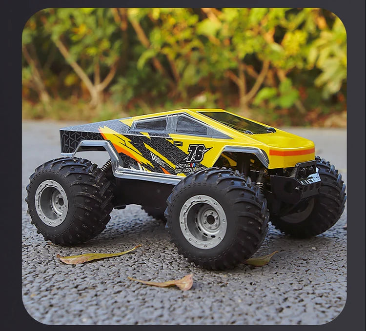 Rc Car Cybertruck Pickup Off-Road RC Vehicle Model With Colorful lamp Remote Control Car Truck Car Toy Gift for s