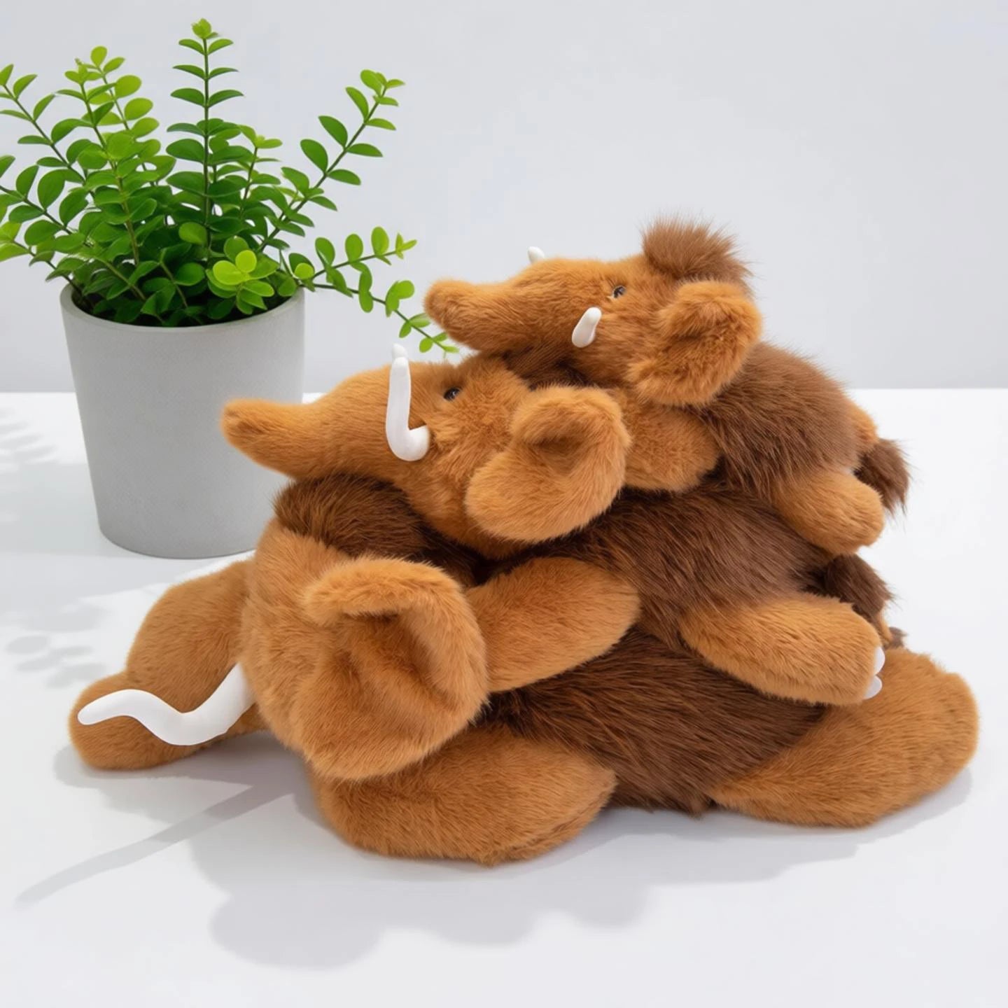 Mammoth Plush Stuffed Animal Soft Elephant Pillow