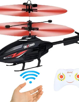 2 Channel Gesture Control Suspension Helicopter RC Remote Induction Aircraft With Charging LED Light Toy for Boys