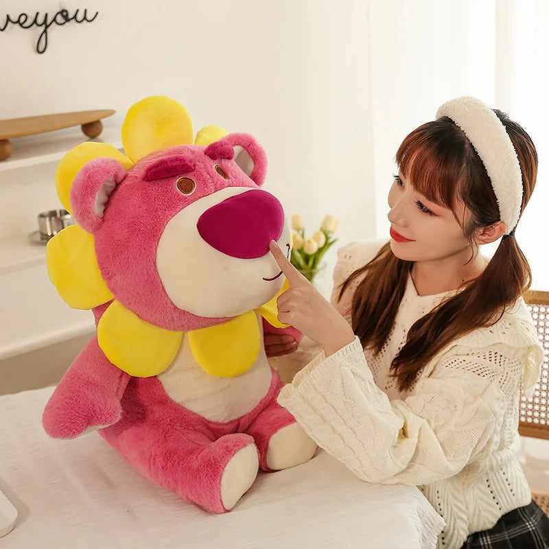 Sunflower Fairy Strawberry Bear Plush Stuffed Doll Toy