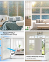 Window Privacy Film Rainbow Window Clings 3D Decorative Vinyl Stained Glass Window Decal Static Cling Sticker Non-Adhesive