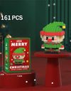Knew Built Christmas Micro Mini Building Blocks Toys - Santa Claus, Christmas Tree, Reindeer, Snowman Elements - Perfect Gifts