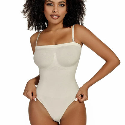 Off Shoulder Bodysuit Shapewear Women Waist Trainer Thongs Body Shaper Slimming Underwear Corset