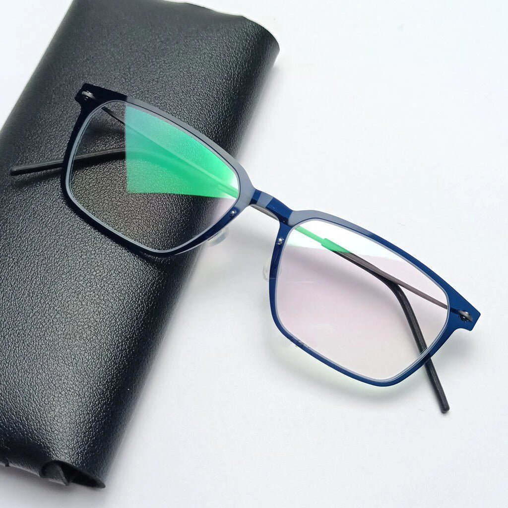 Rectangle Titanium Acetate Ultralight Eyeglasses Frame