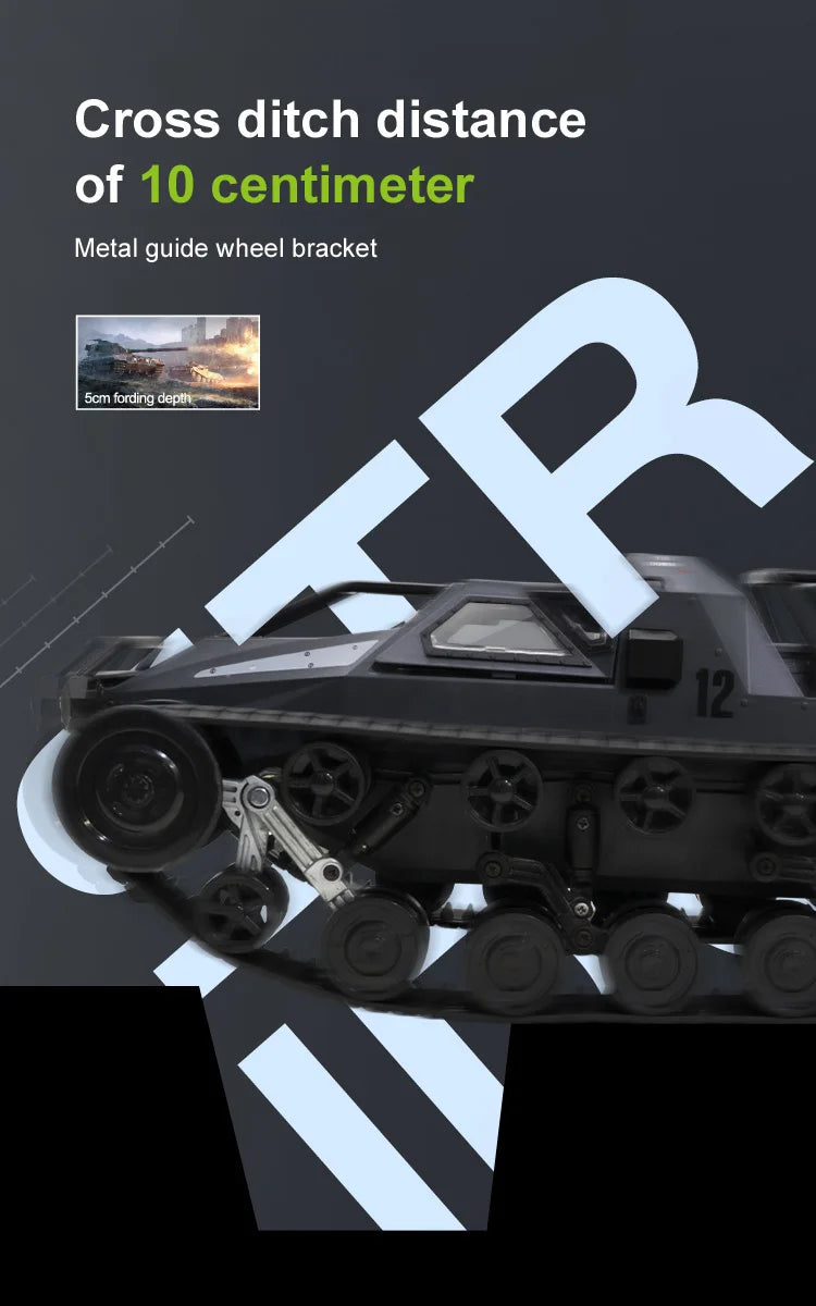 RC Car High-speed Electric Off-road Tank Stunt Car  Crawler Snow Climbing Remote Control Vehicle Toy gift