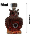 120ml Whiskey Glass Decanter Animal Statue Wine Bottle Liquor Container Elephant Deer Owl Tabletop Decoration For Home Bars Cafe