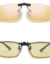 Clip 100% Blue Light Blocking glasses Red Lens ,Orange Lens Anti fatigue Detachable Lens Gaming Glasses Computer Eyeglasses