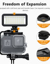 Waterproof Led Video Diving Light for DJI Osmo Action3 Gopro Hero 11 10 9 8 SJCAM Underwater Lamp Photography Light Lamp