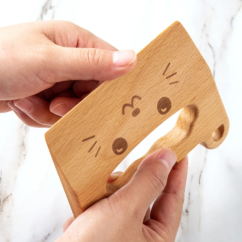 Wooden  Knife for Cooking Cute Fish Dinosaur Shape Kitchen Toy Vegetable Fruit Cutter Kitchen Tool Toys Wood Knife for