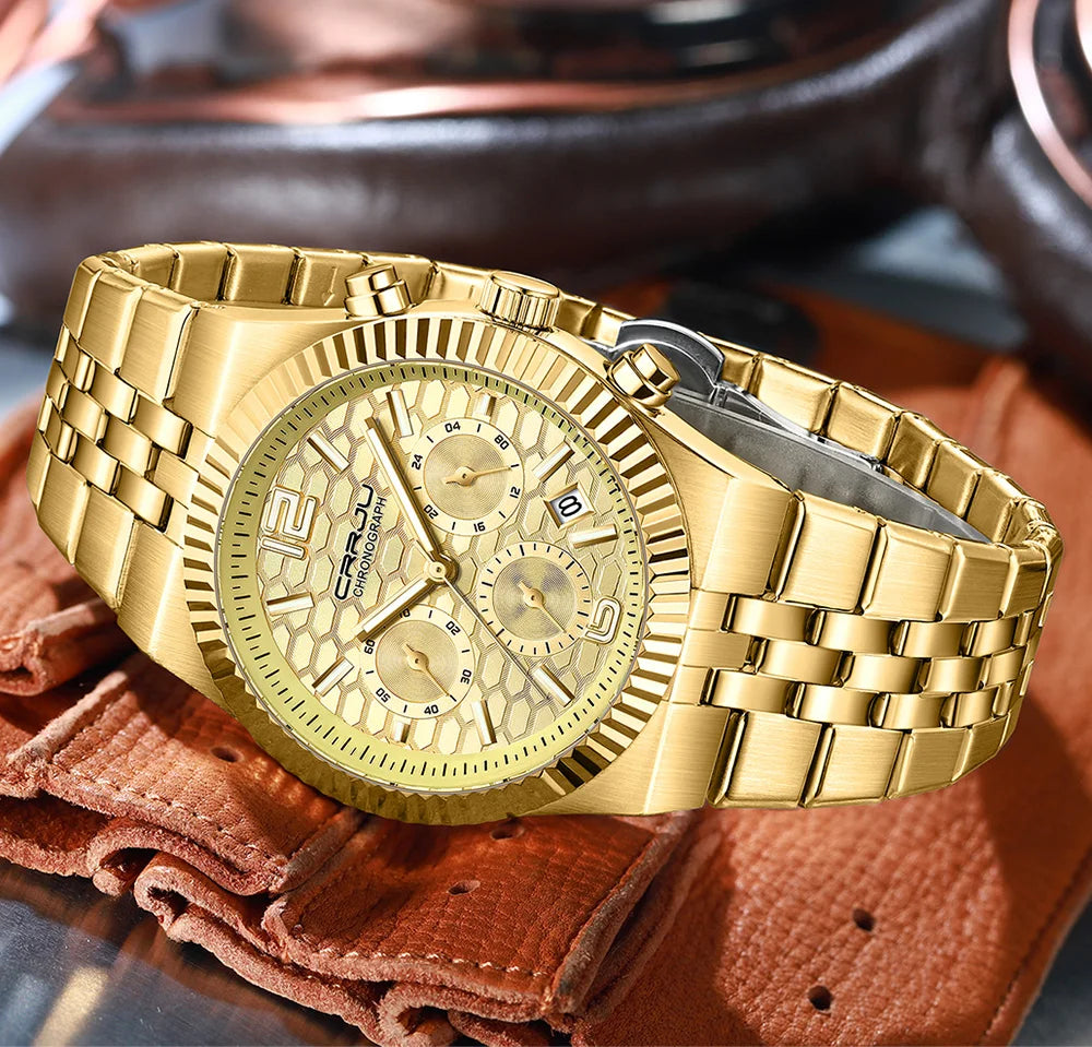 Classic Men's Automatic Date Watch Stainless Steel Quartz Elegant Round Case Luminous Versatile Fashion Night Light 2323
