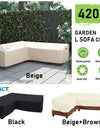 L Shape Corner Outdoor Sofa Cover Waterproof Rattan Corner Furniture Cover V Shape Sofa Table Chair Protective Dust Covers