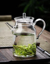 Retro Imitation Song Glass Teapot With Handle Kung Fu Tea Set Puer Kettle Bubble Tea Pot Household Teaware