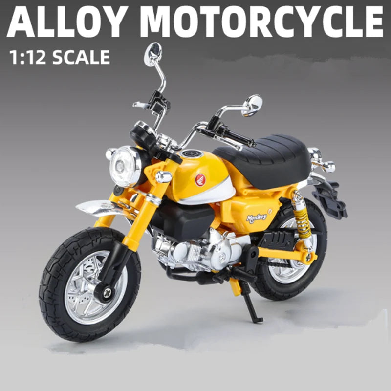 Diecast Honda Monkey 125 Motorcycle Model 1 to 12 Scale