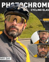 Photochromic Cycling Glasses MTB Adjustable Nose Support Myopia Frame Sports Sunglasses Men Women Eyewear Goggle