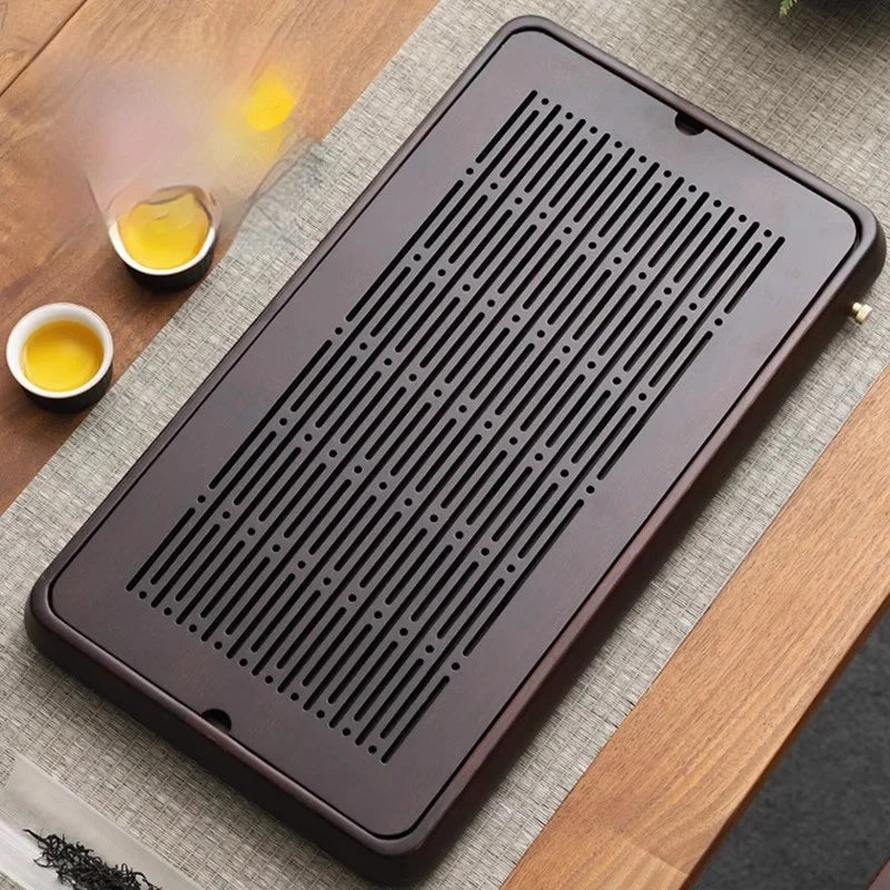 Home And Kitchen Wooden Tray Rectangle Bamboo Tea Tray For Chaban Tea Table Coffee And Tea Tools  Decorative Tray