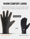 Winter Outdoor Warm Gloves Black Touchscreen Anti-slip Waterproof Bag Cycling Skiing Mountaineering Motorcycle Gloves Men