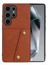 Multi Card Holders Wallet Case for Samsung S25 S24 S23 S22 Ultra Leather Back Phone Cover Cases