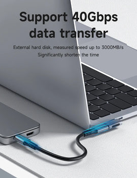 240W USB C to C Adapter 40Gbps 8K 60Hz 90 Degree Converter USB4 Adapter for Thunderbolt 4/3 MacBook iPhone 15 Pro Tablet