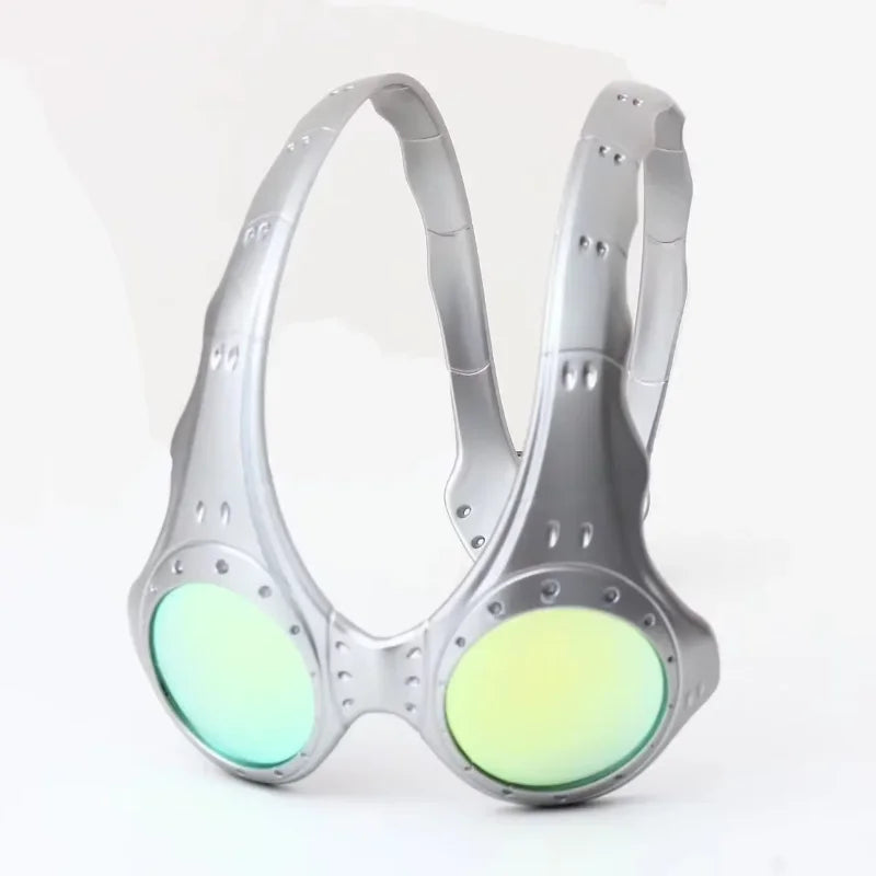Cycling Glasses Fashion Cycling Personality Glasses Retro Uv Protection Silver Frame Glasses Outdoor Cycling Equipment