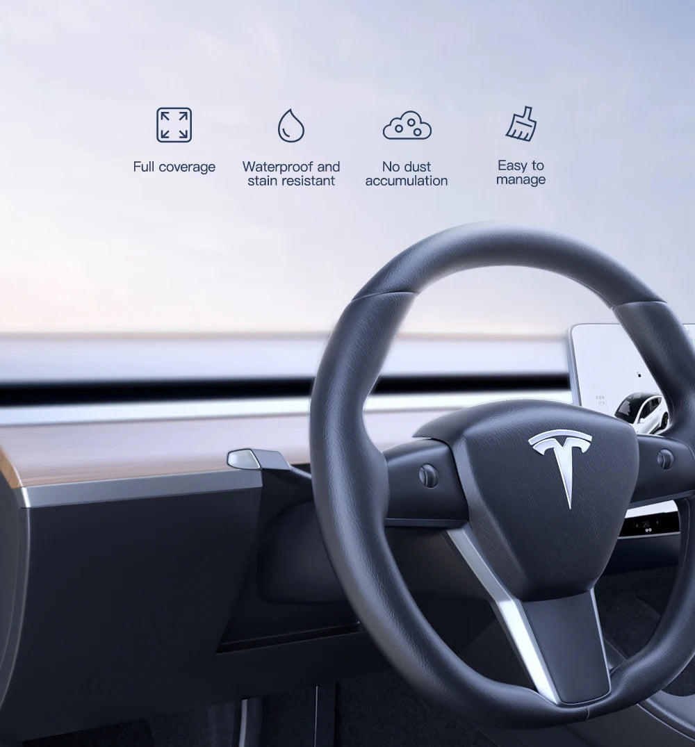 TPE Full Coverage Floor Mats for Tesla Model 3 and Model Y 2021 2024 All Weather Non Slip Protection
