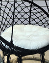 Outdoor Seat Cushion 80 CM  Chair Pads Round Solid White Color Patio Seat Cushion for Rattan Chairs Hanging Basket Chair Wicker Chair C