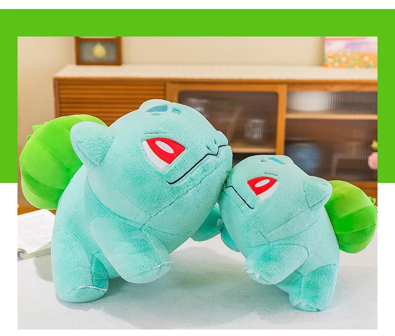 Bulbasaur Plush Stuffed Animal Soft Green Pillow