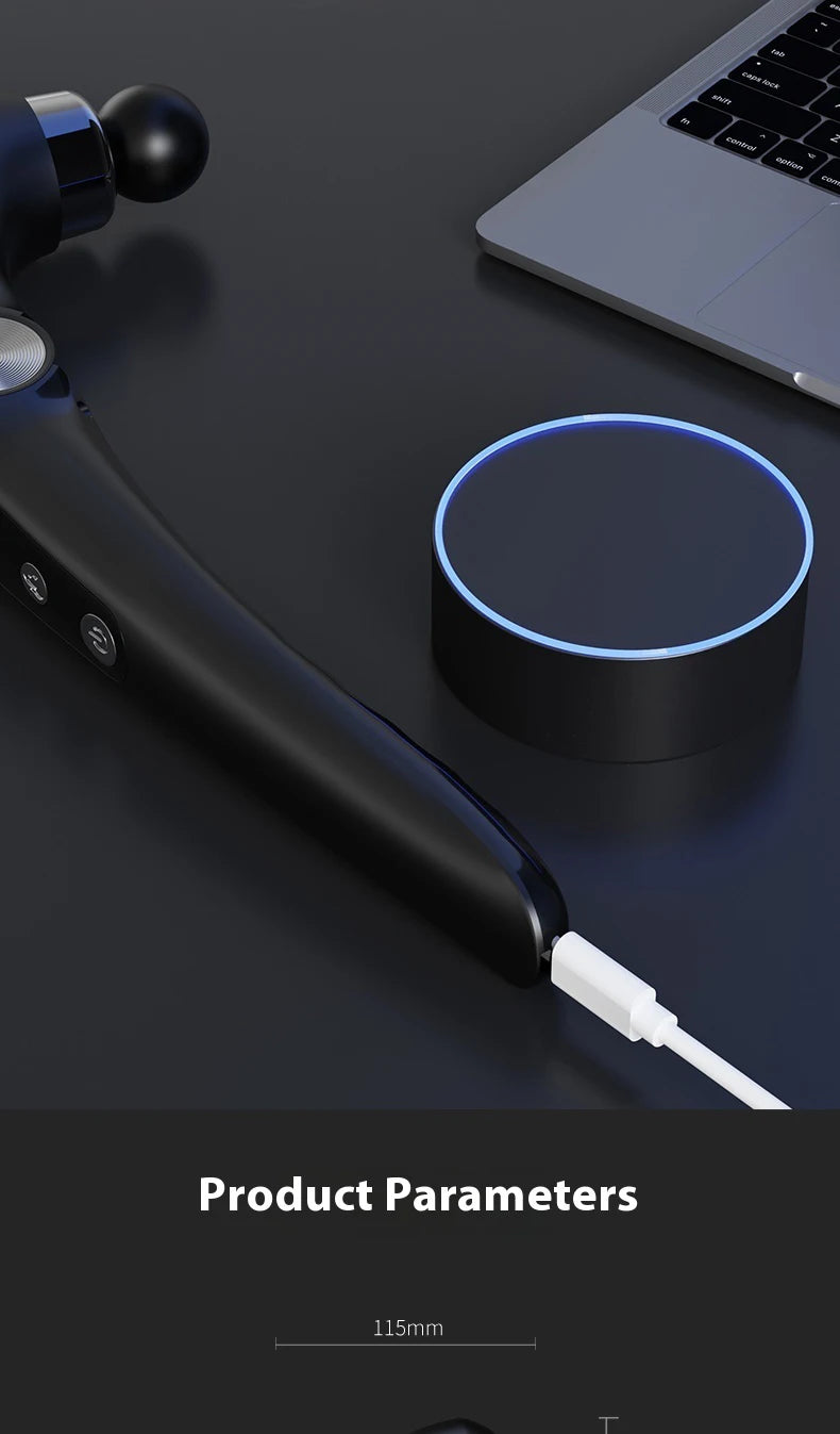 Foldable Massage  Deep Tissue with Heat & Cold Head Adjustable Angles Portable Percussion Back Massager for Muscle Neck Body