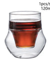 120/250/335ml Double-layer Glass Cup Hanging Ear Espresso Coffee Cup Anti-scalding Milk Brandy Wine Teacup Clear Mug Set