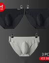 3-Pack Men’s Ice Silk Breathable Transparent Briefs – Thin & Lightweight
